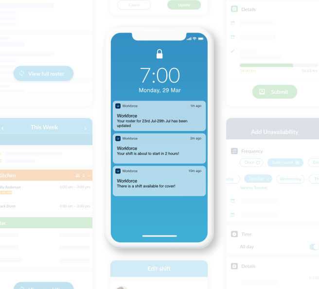 App per gestione turni e presenze dei dipendenti con dati in tempo reale
